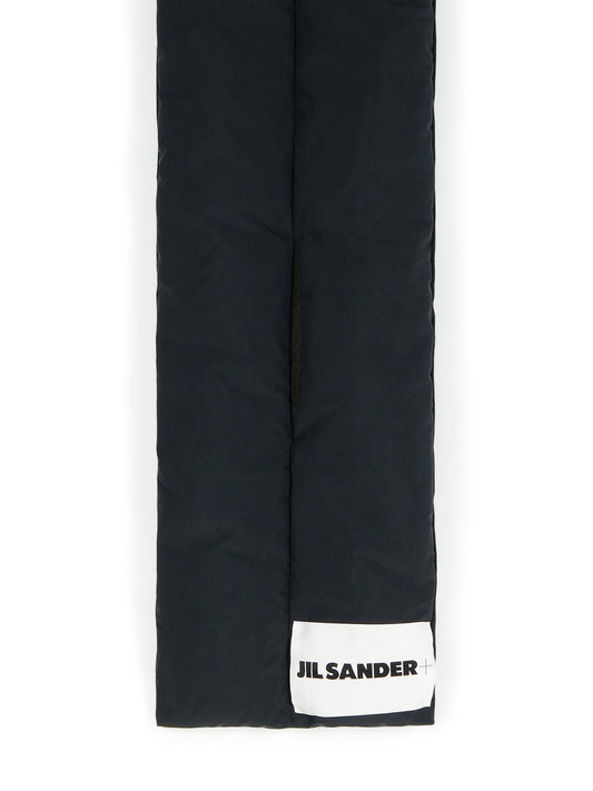 Jil Sander Black Polyester Scarf Men