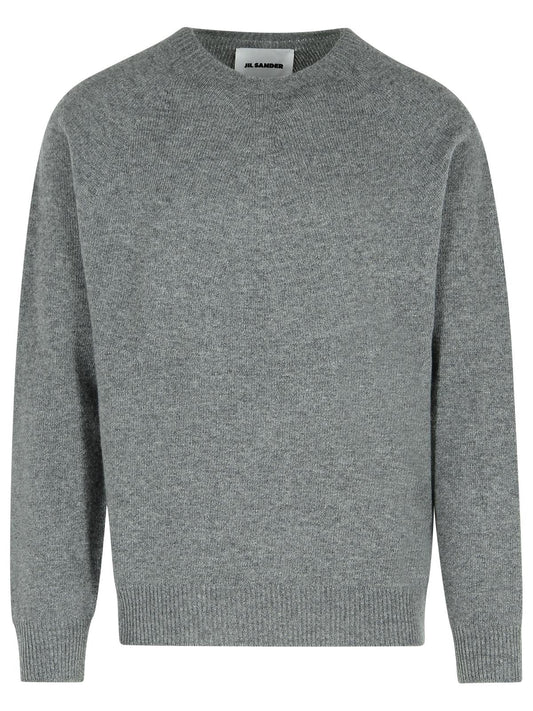 Jil Sander Grey Virgin Wool Blend Sweater Men
