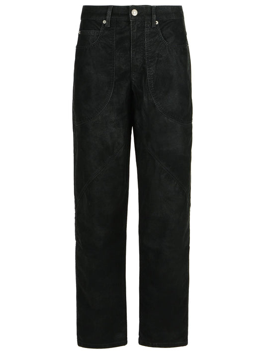 Isabel Marant Etoile 'Kelvina' Black Faux Leather Pants Women