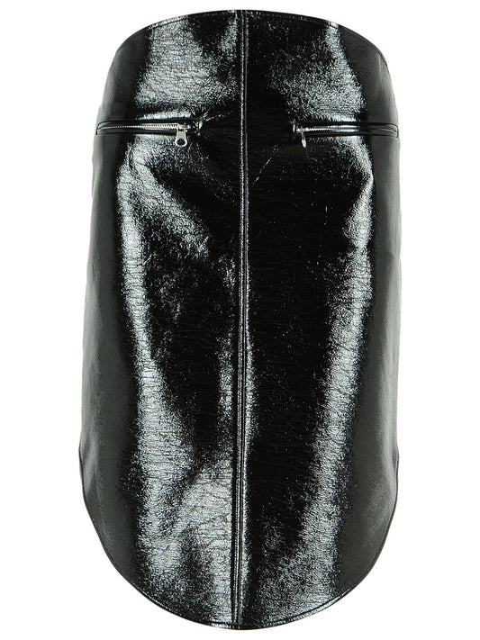 Courreges Black Cotton Blend Skirt Women