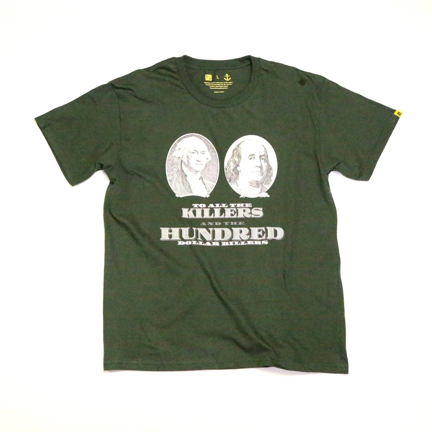 No Feelings T Shirt - Money Green