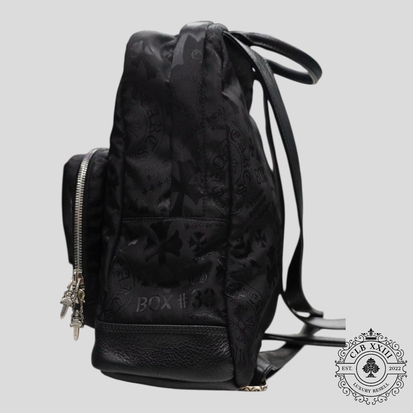 Chrome Hearts 7th Grade Multi Motif Nylon Mini Backpack in Black