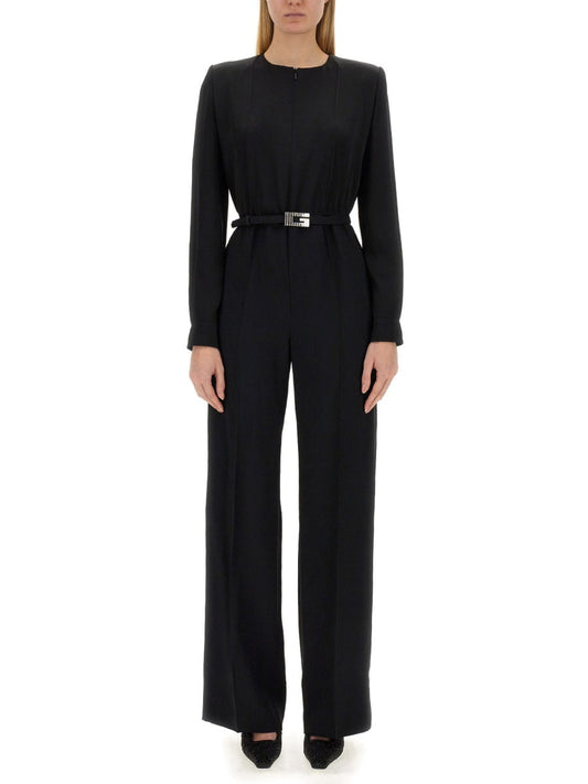 Gucci Women Viscose Jumpsuit With Belt