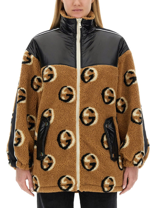 Gucci Women Jacquard Zipper Jacket