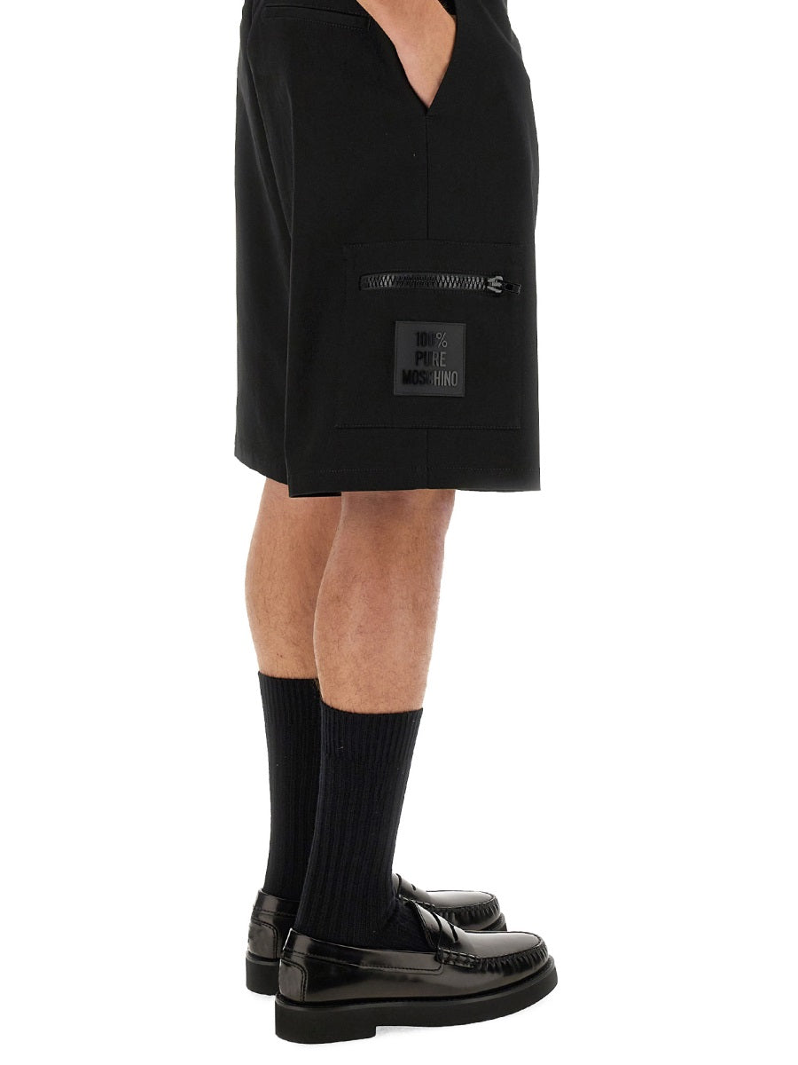 Moschino Men Bermuda With Logo