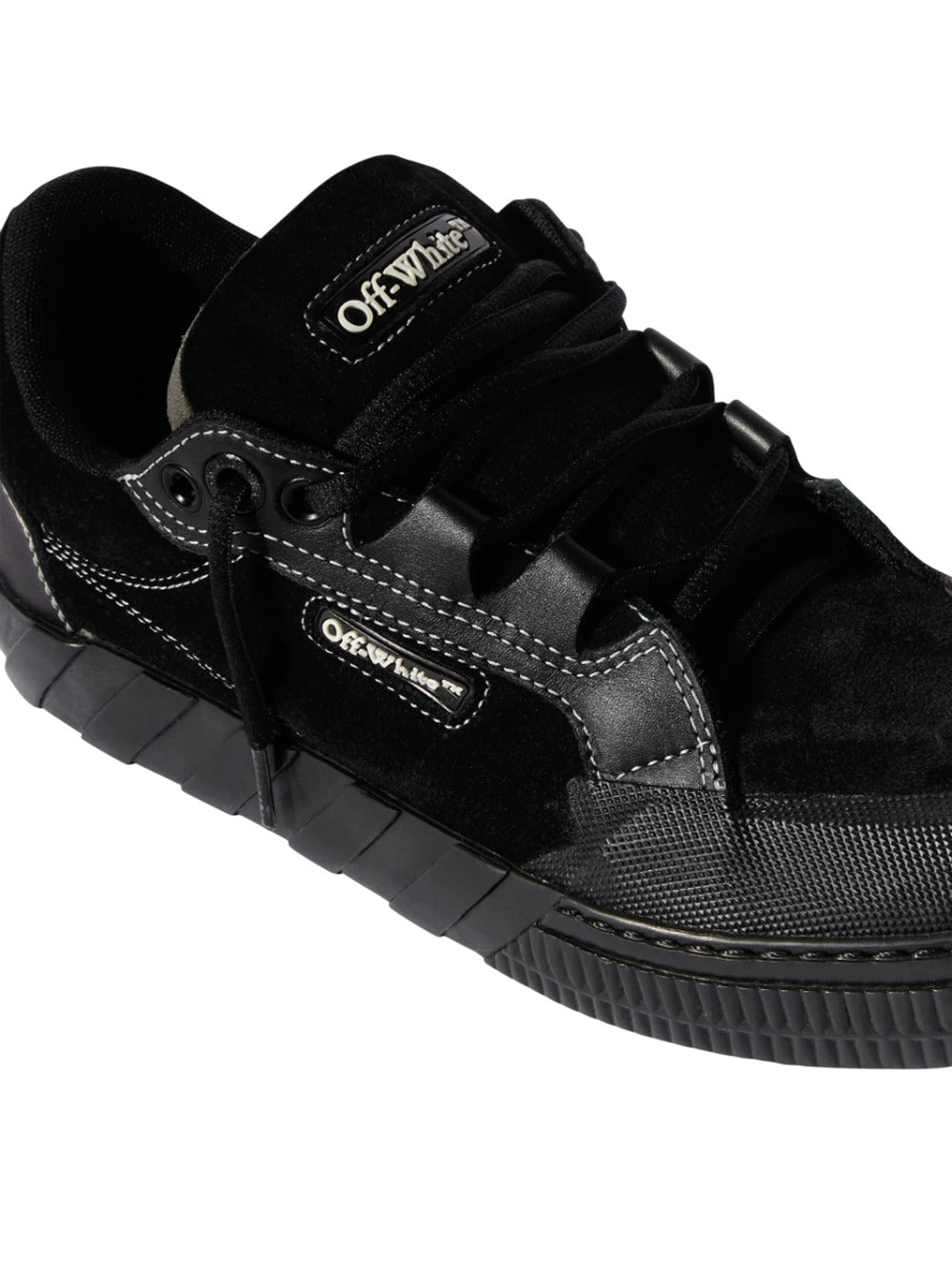 Off White Men Black 779 Vulcanized Leather Sneakers