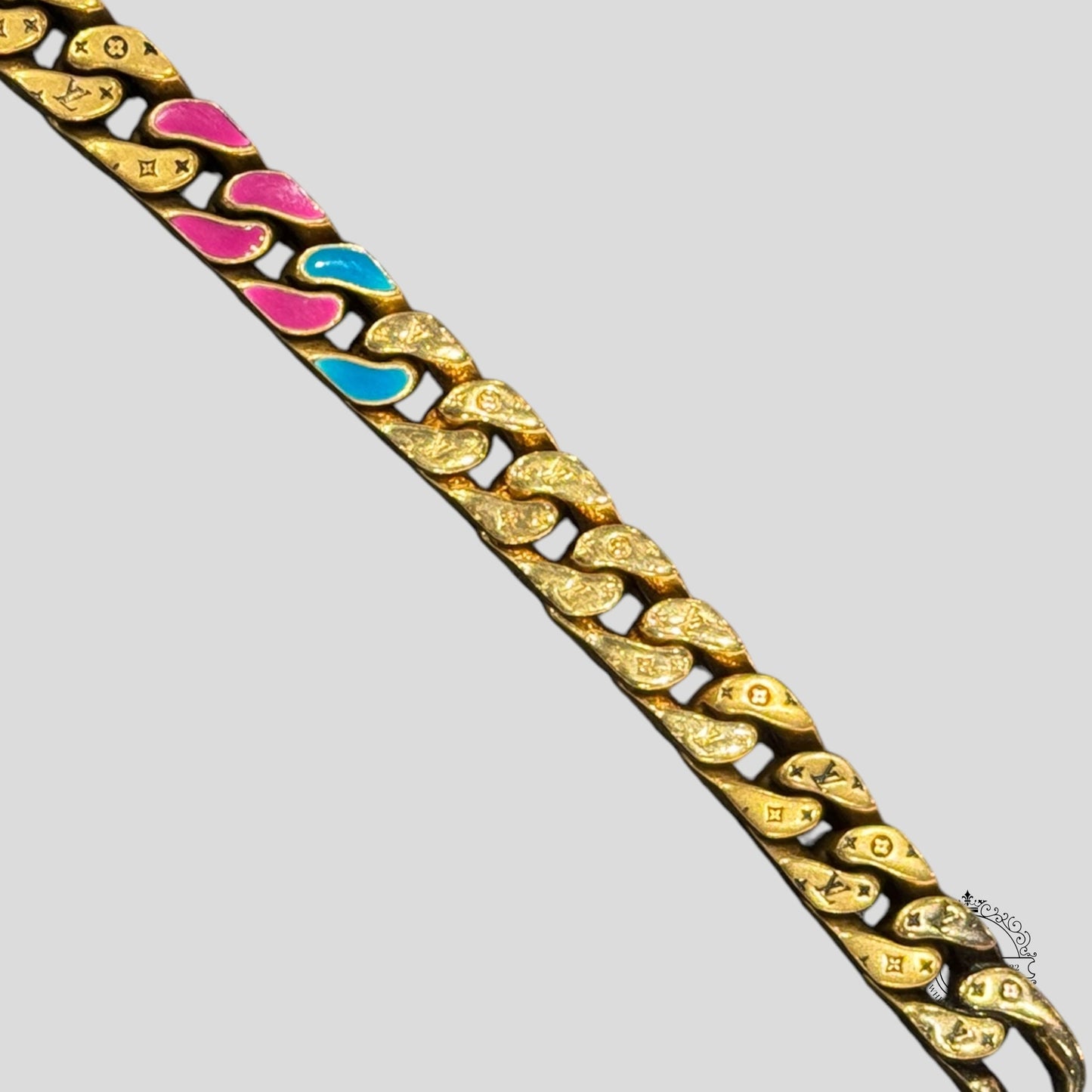 Louis Vuitton Multicolor Chain Link Necklace