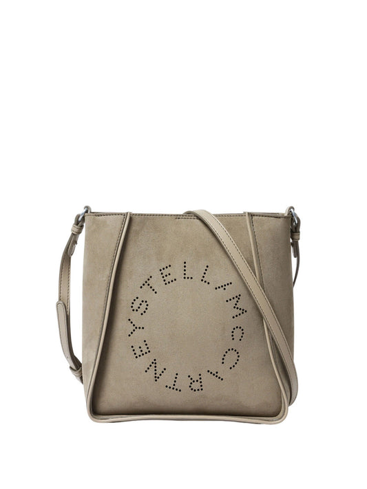 Stella Mccartney Women Alter Suede Shoulder Bag With Piping Details