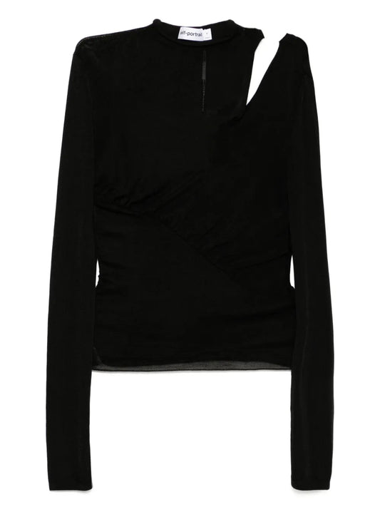 Self-Portrait Women Cut-Out Blouse