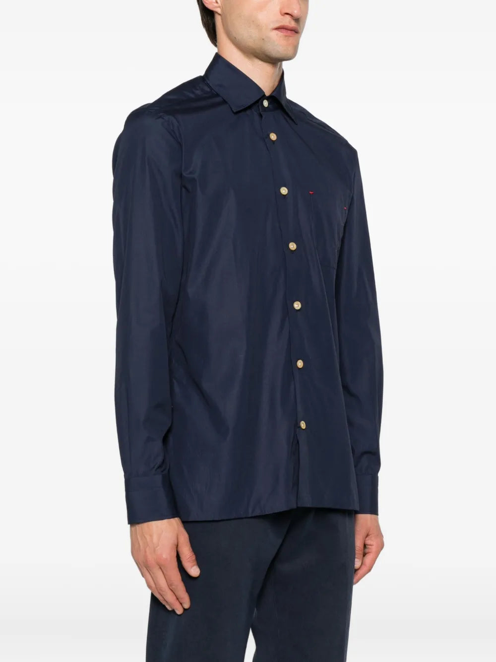 Kiton Men Buttoned Pocket Shirt