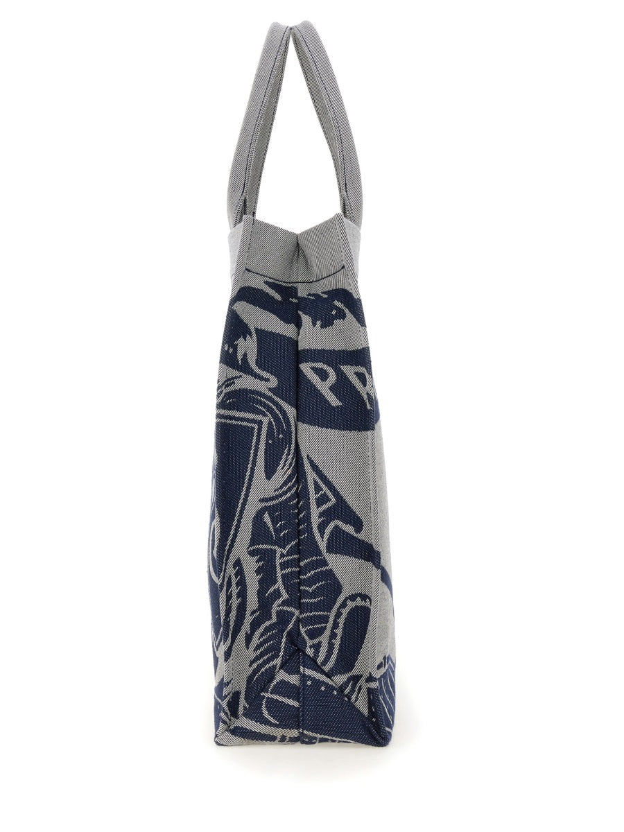 Burberry Men Canvas Tote Bag