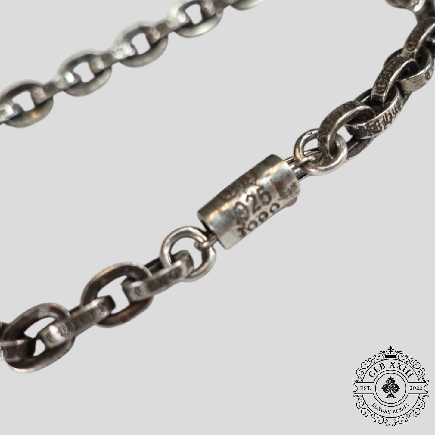 Chrome Hearts Paper Chain Bracelet in Silver