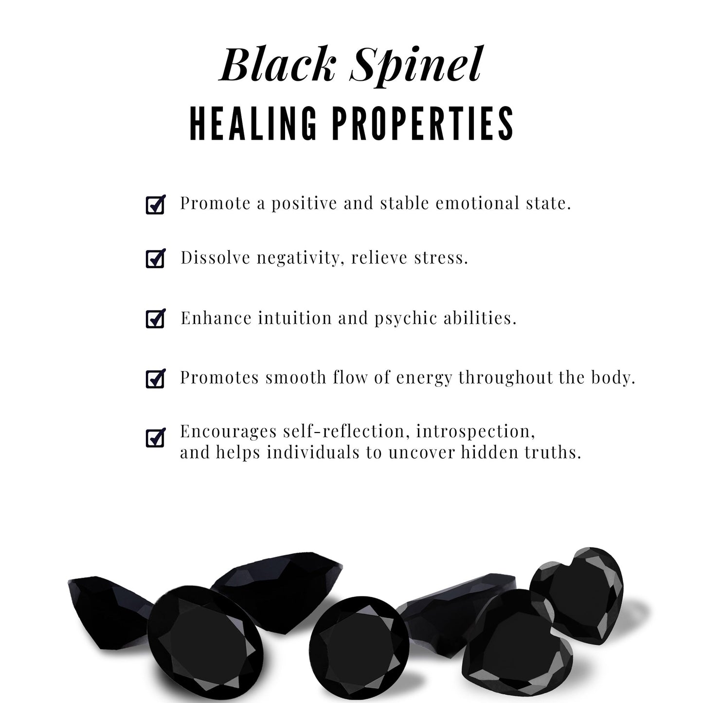 0.9 Carat Black Spinel and Diamond Hexagon Stud Earrings