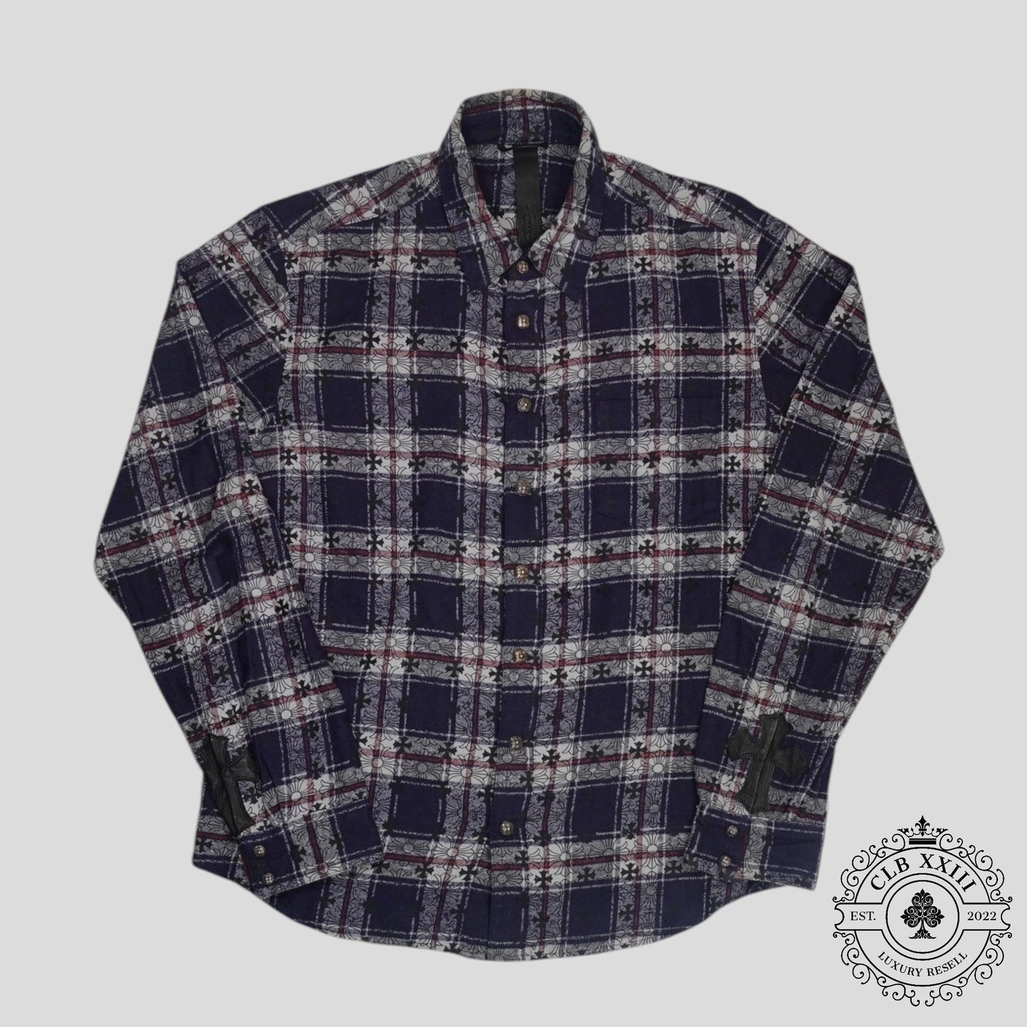 Chrome Hearts Loose Ends Flannel in Blue