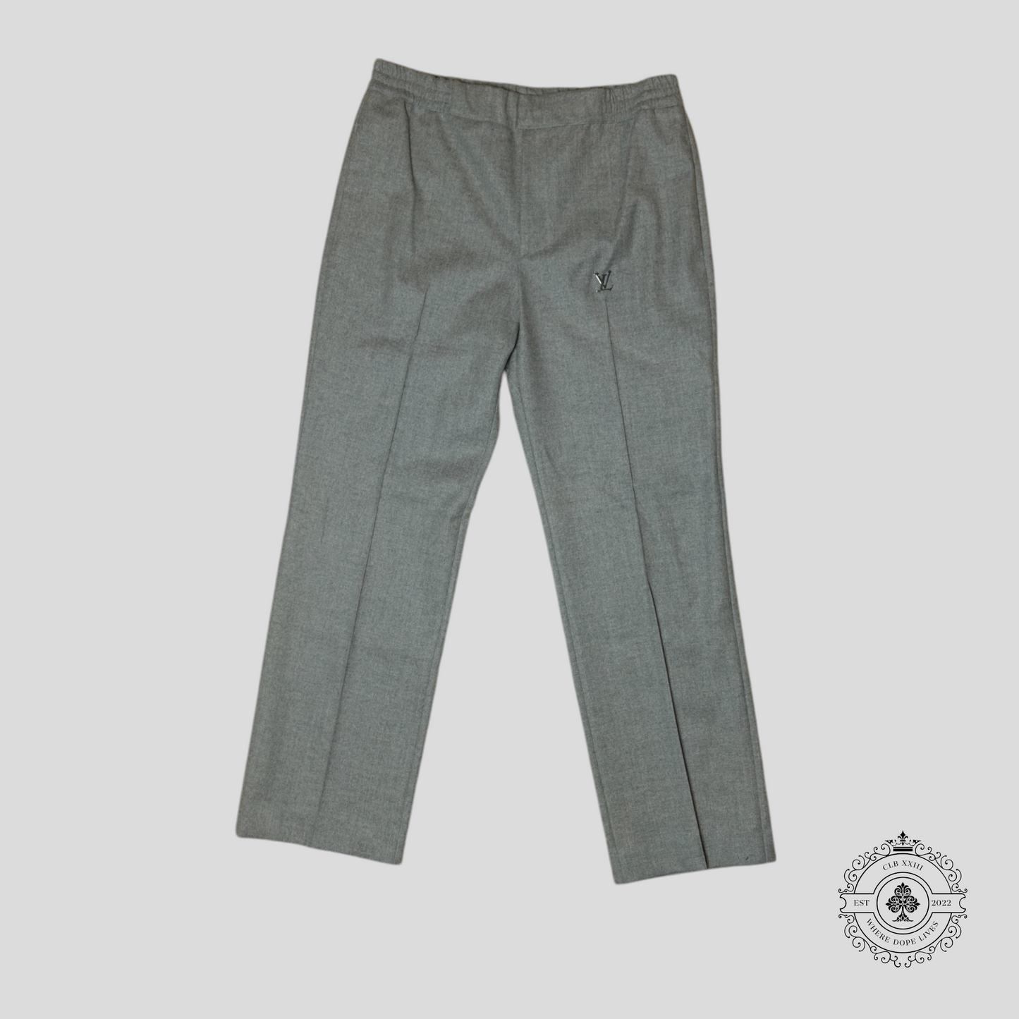 Louis Vuitton Tailored Track Pants in Grey
