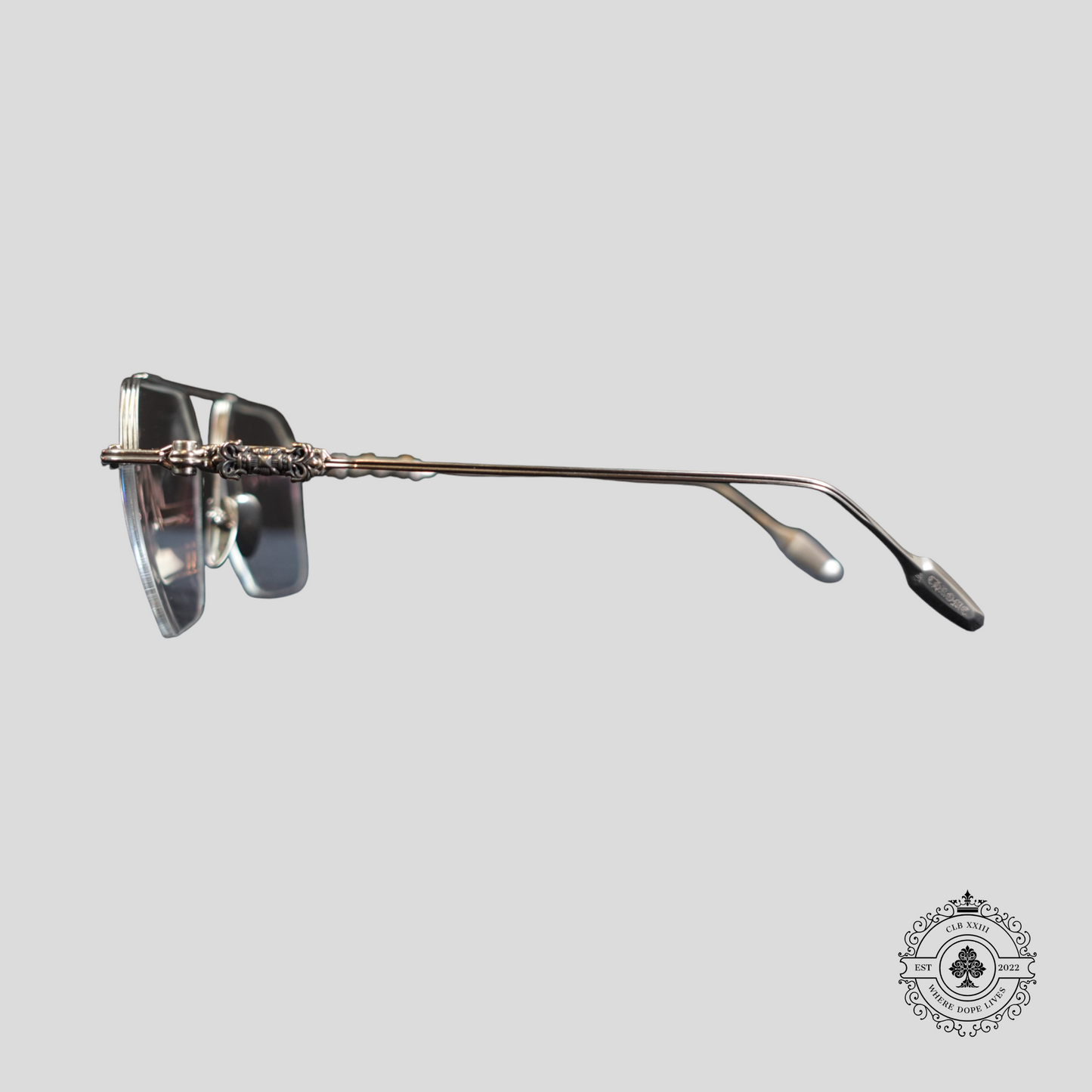 Chrome Hearts Fluid Glasses in Silver