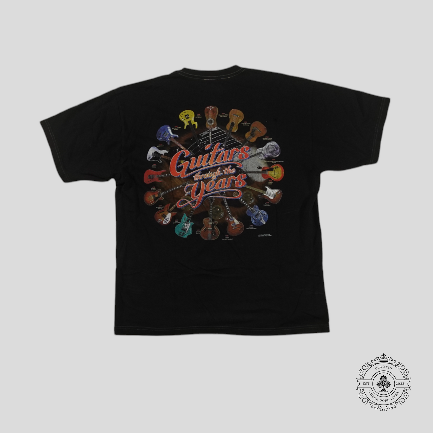 Amiri X Bossy Blue Poison Vintage Guitar T-Shirt in Black