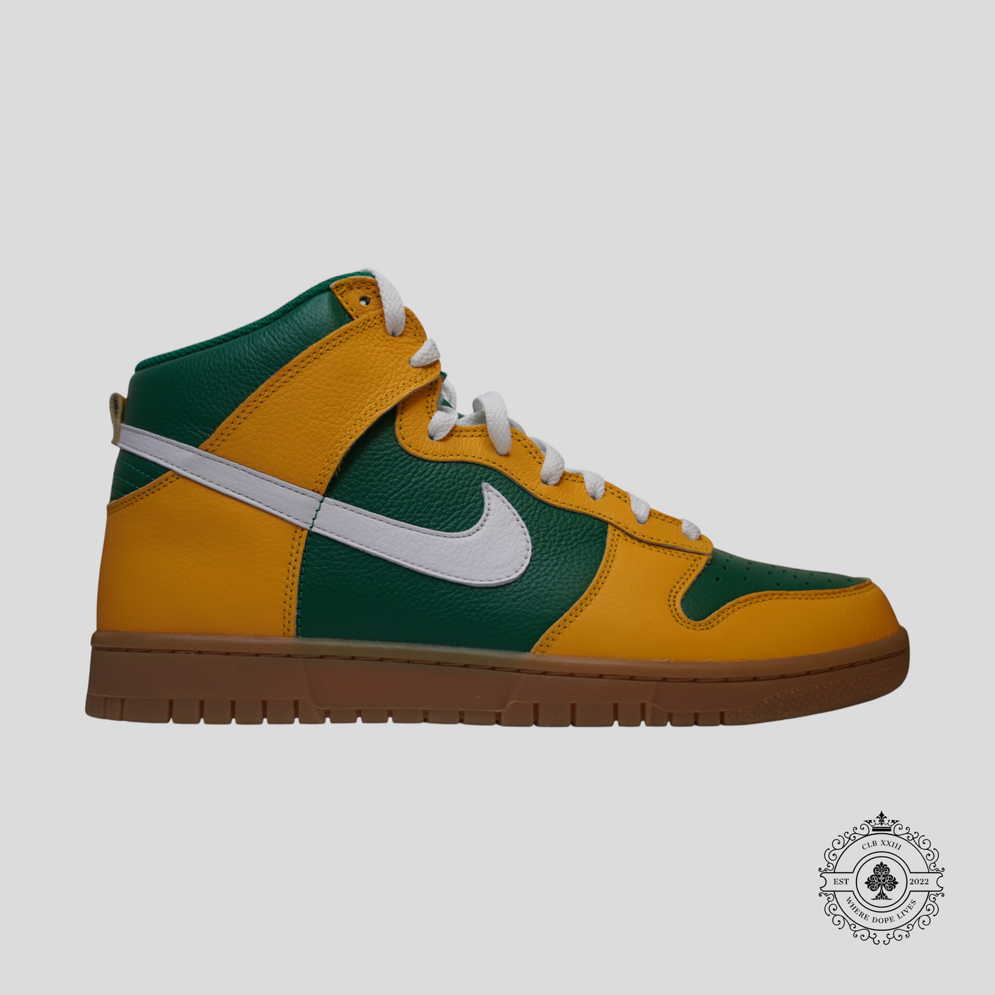 Nike Dunk High By You Green/Yellow/White