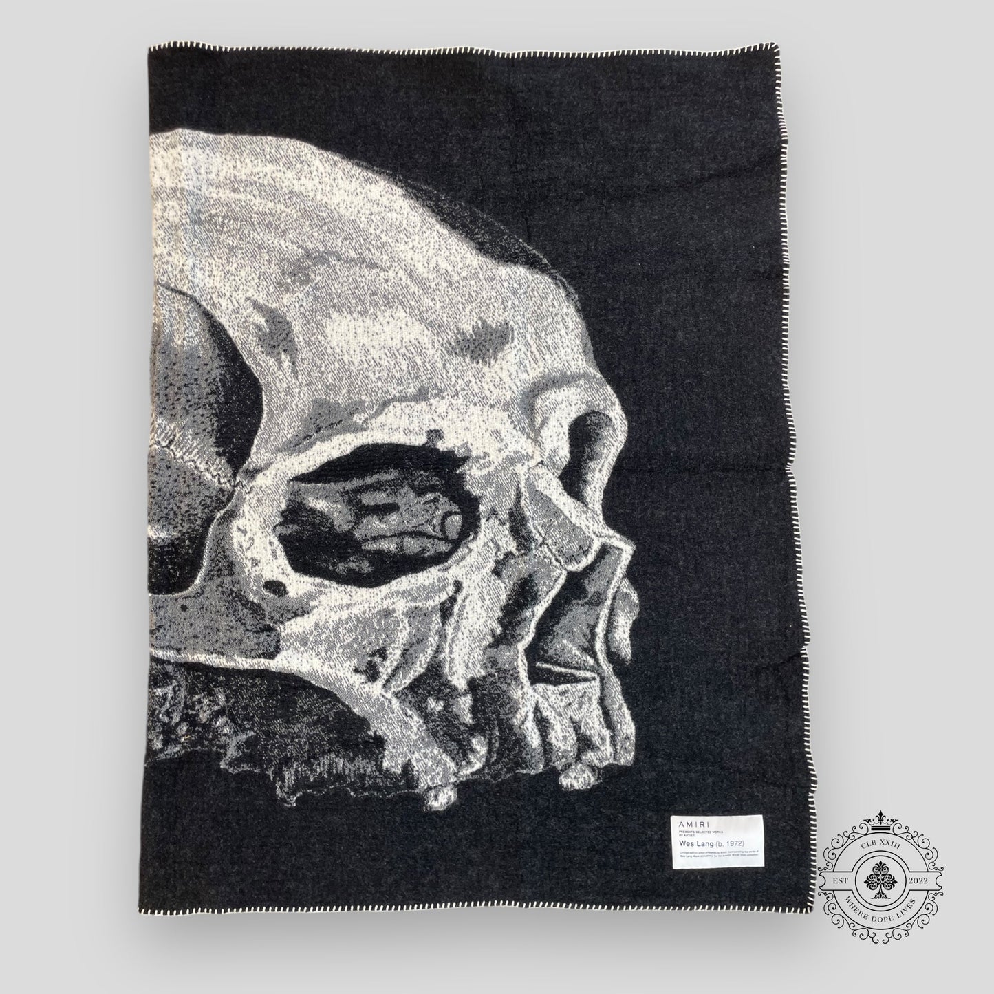 Amiri X Wes Lang Fantasy Blanket in Black