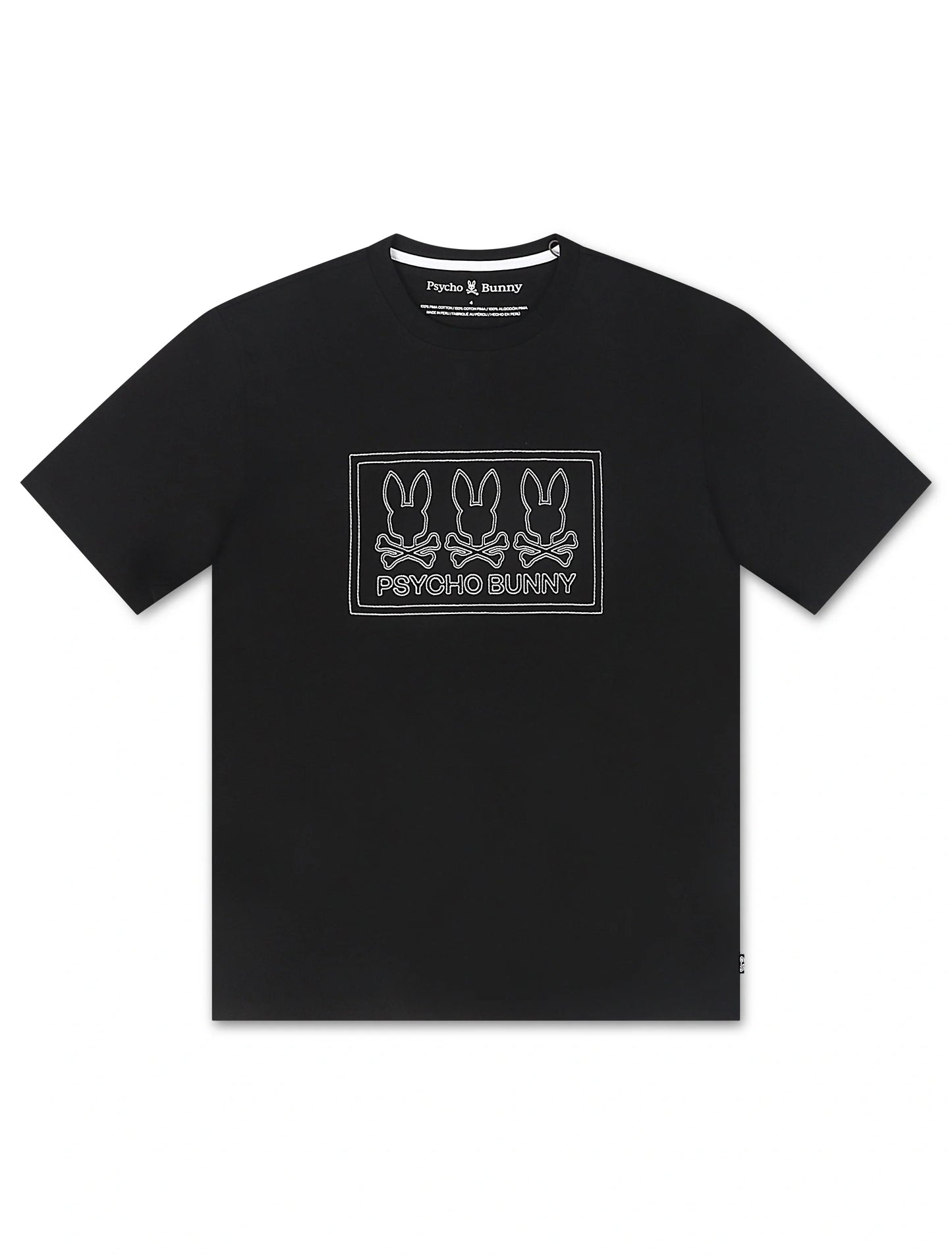 Psycho Bunny Tacoma Graphic Tee - Black
