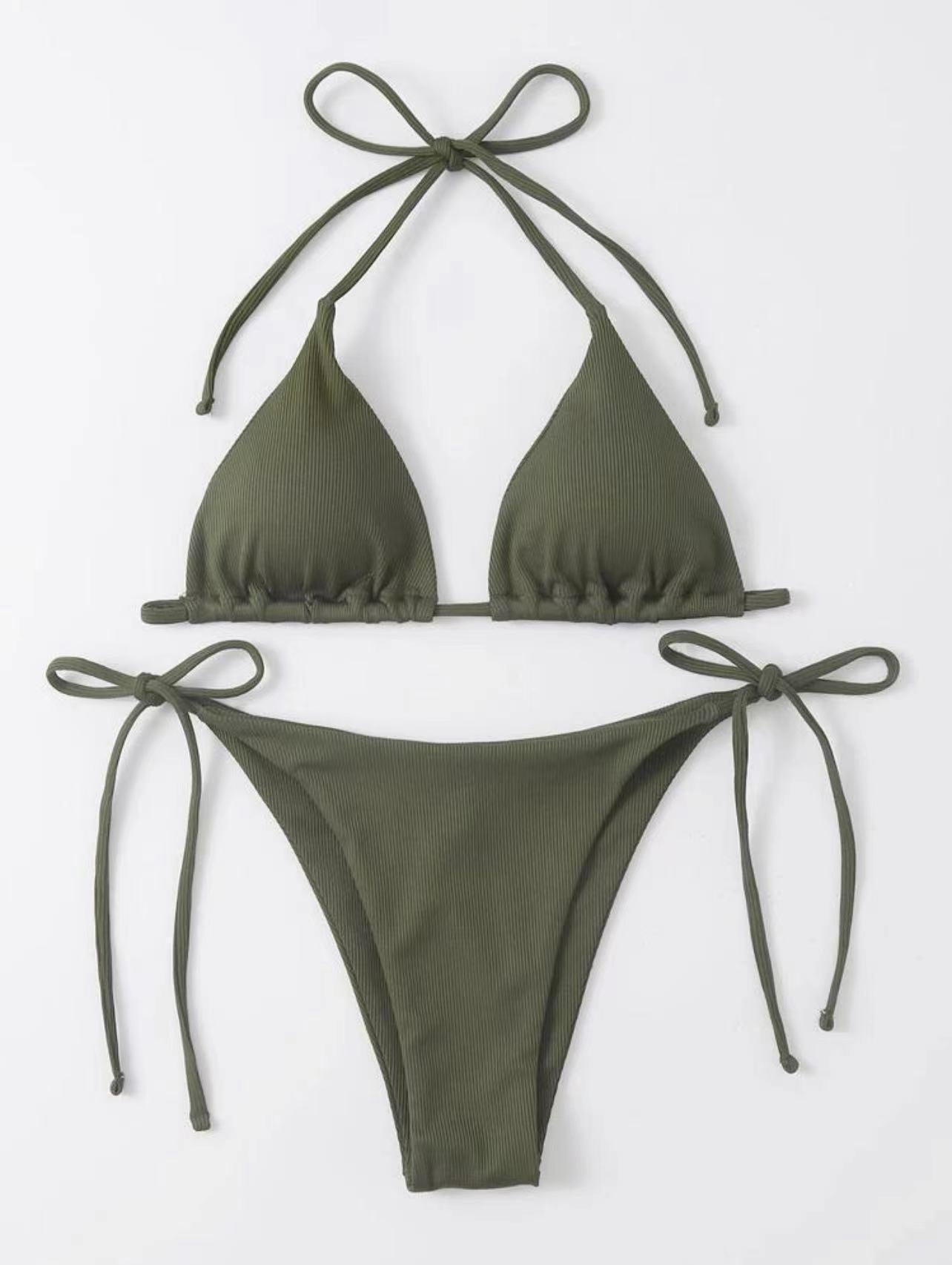 Sexy Three Point Bikini Split Swimsuit Women Beach Spring Swimsuit Bikini