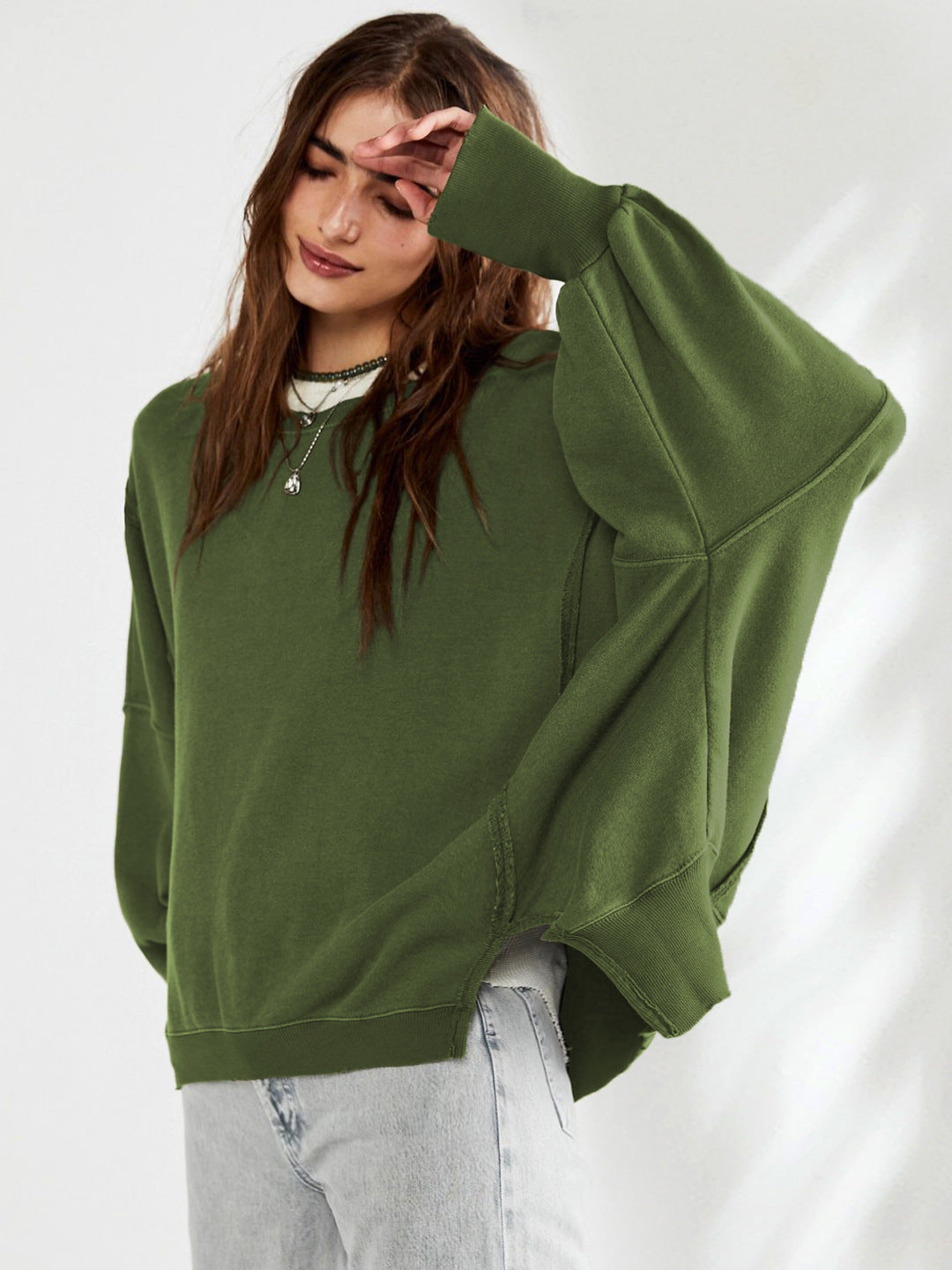 Round Neck Sweatshirt Women Clothing Brand Sports Bottoming Shirt T shirt Knitwear Long Sleeve Tops Outerwear