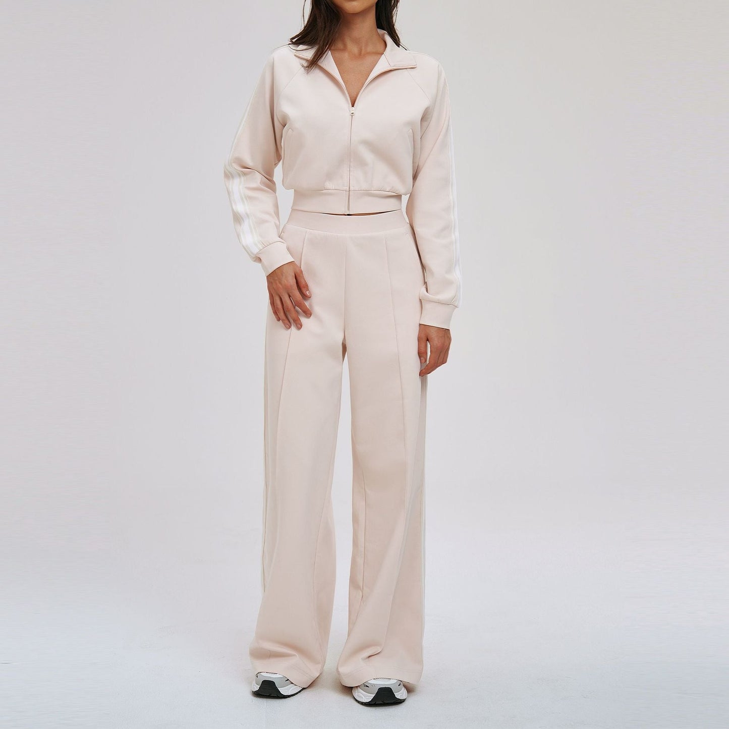 Contrast Color Sweatshirt Suit Loose Casual Comfortable All Match Outdoor Biking Mountain Climbing Sports Two Piece Sets
