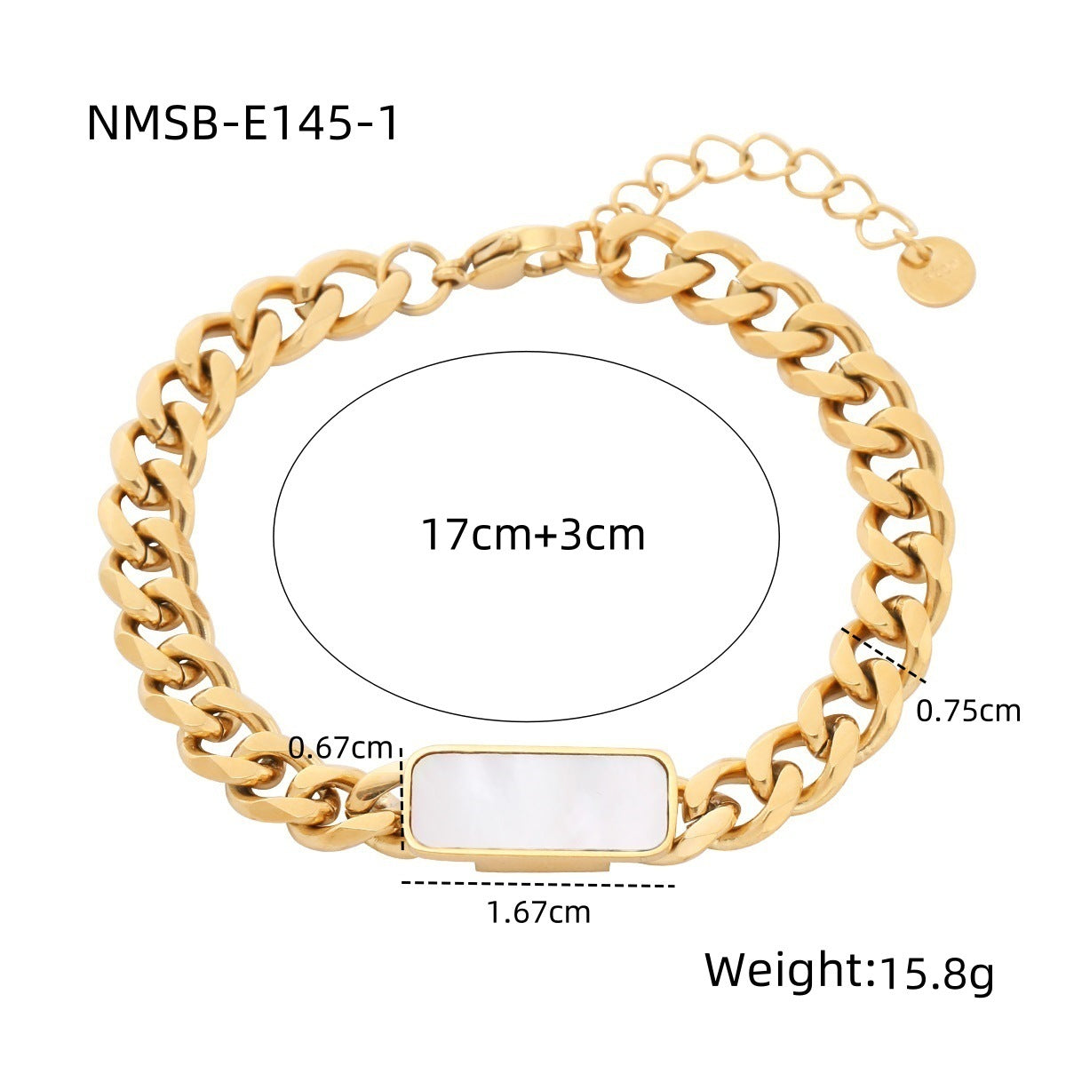 Heart Shape Diamond Titanium Steel Bracelets Women Non Fading Wild Stainless Steel Ornament