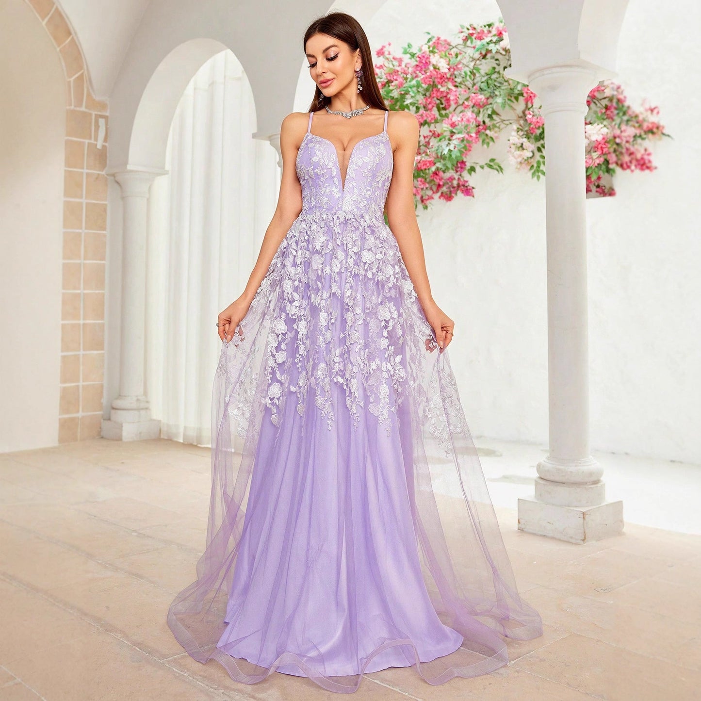 Camisole Evening Dress Sexy Elegant Red Carpet Catwalk Cocktail Annual Meeting Dress Women