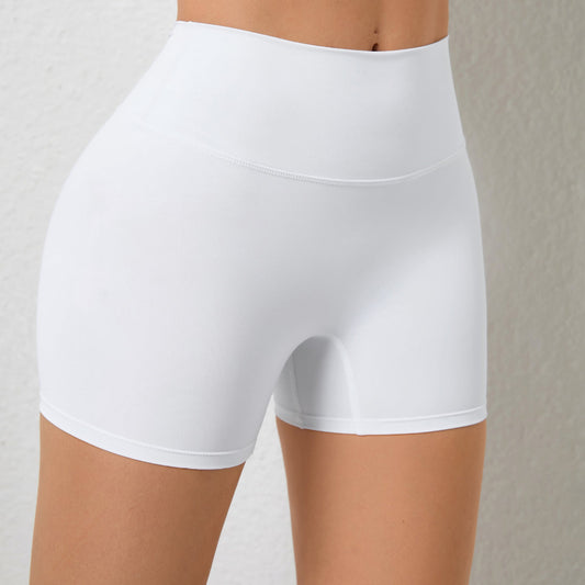 Peach Hip Raise Yoga Shorts Elastic High Waist Running Workout Shorts Tight Seamless Sports Shorts Women