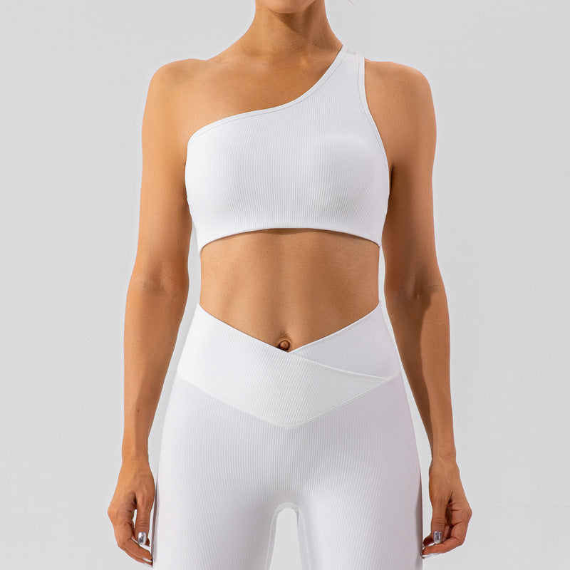 Spring Nude Feel Exercise Strap Beauty Back Exercise Body Hugging Suit Running Breathable Quick Drying Yoga Clothes Women