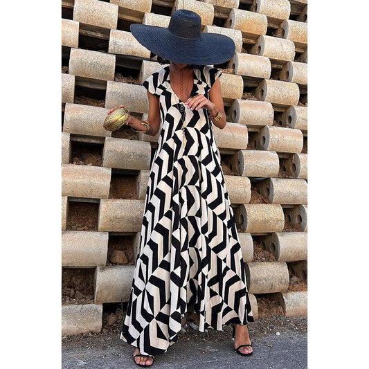 Casual Dress Holiday Women Loose Big Hem Dress for Women