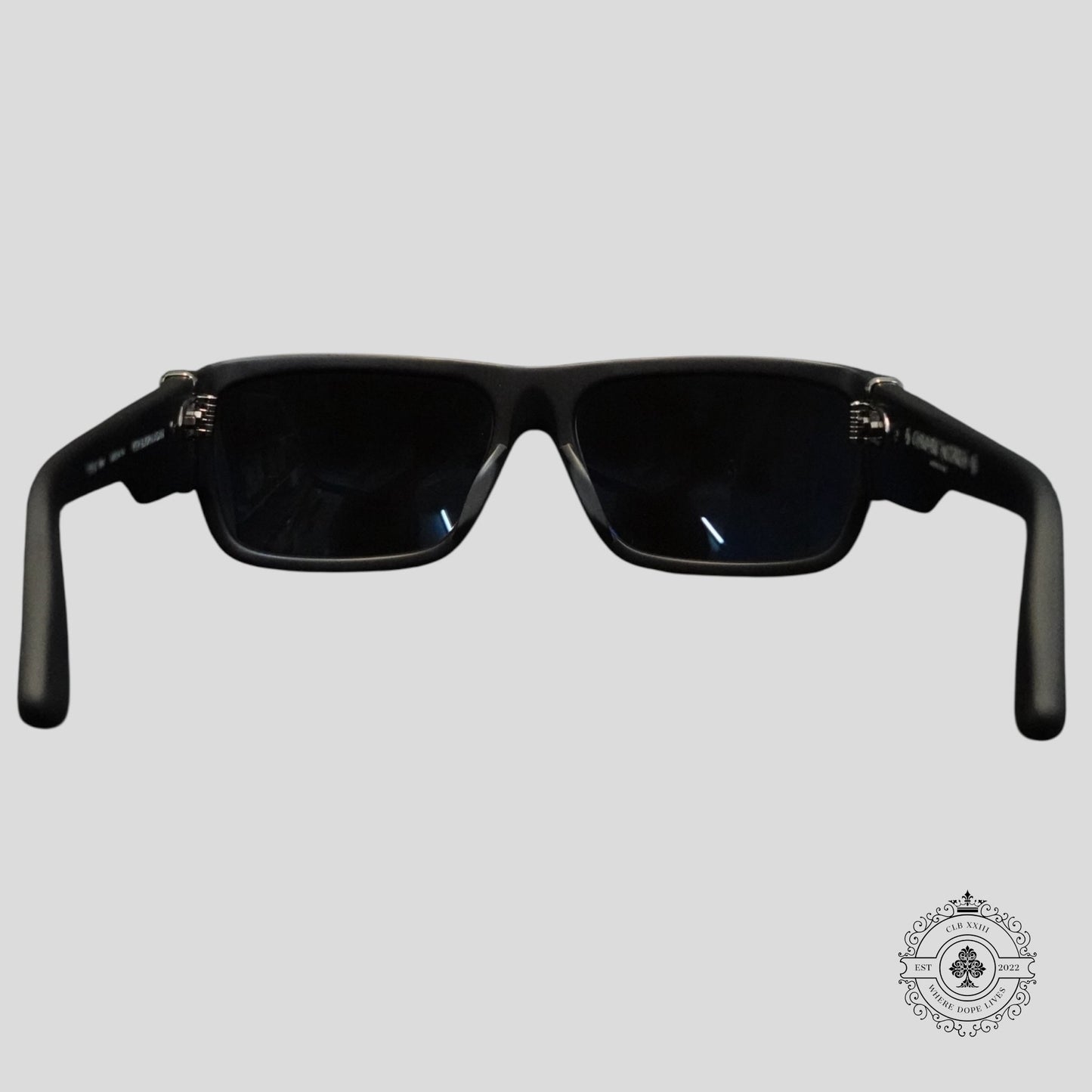 Chrome Hearts Yer Bjorn Again Glasses in Matte Black/Silver