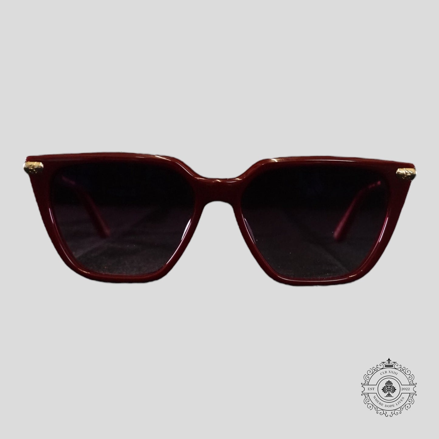 Chrome Hearts Stiffilis Glasses in Red/Gold