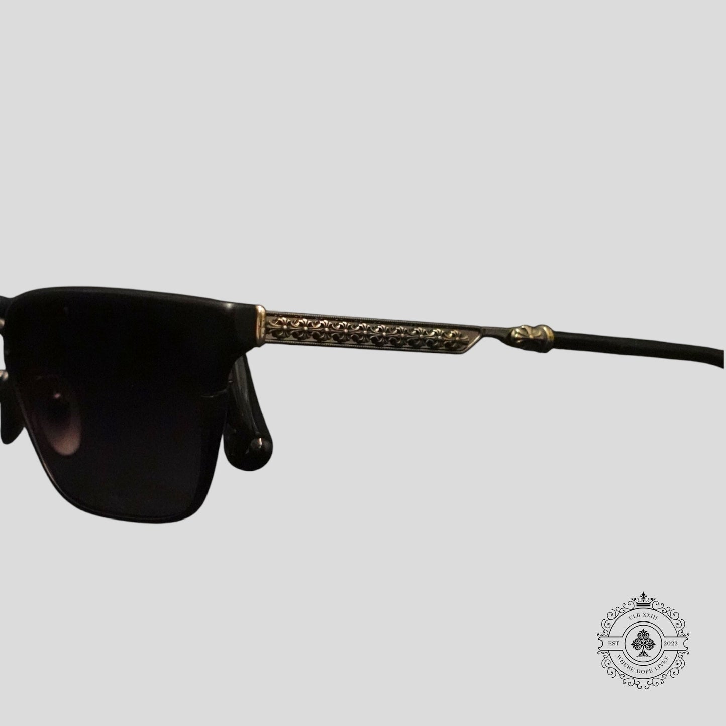 Chrome Hearts See U Next Tuesday Glasses in Black/Silver