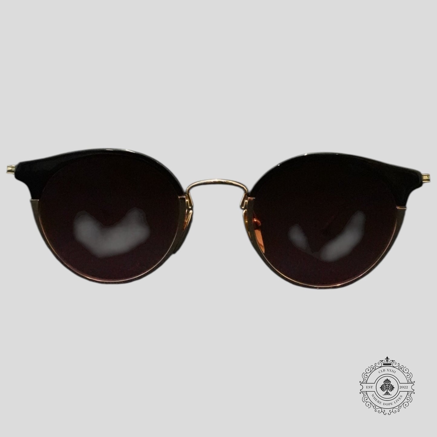 Chrome Hearts Serendipitous Glasses in Black/Gold