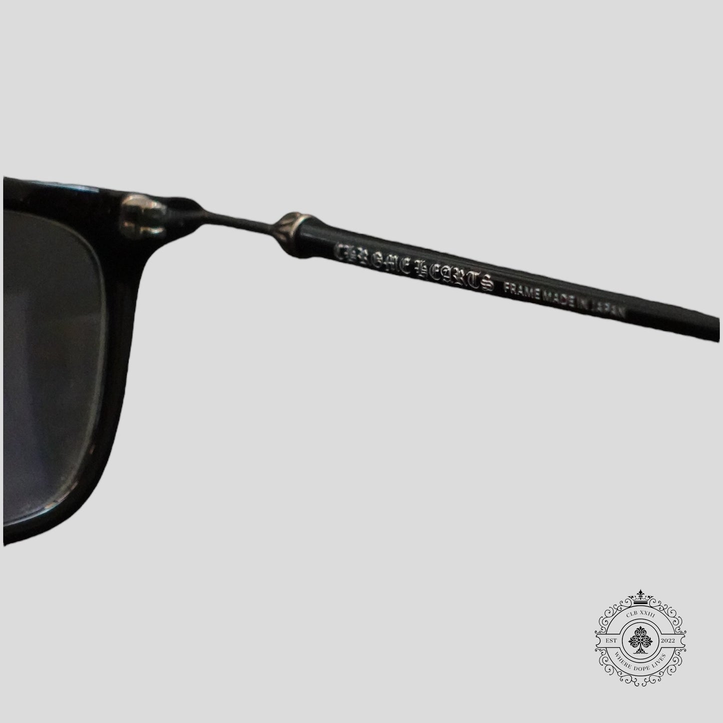 Chrome Hearts Big Ricky II-A Glasses in Black/Silver