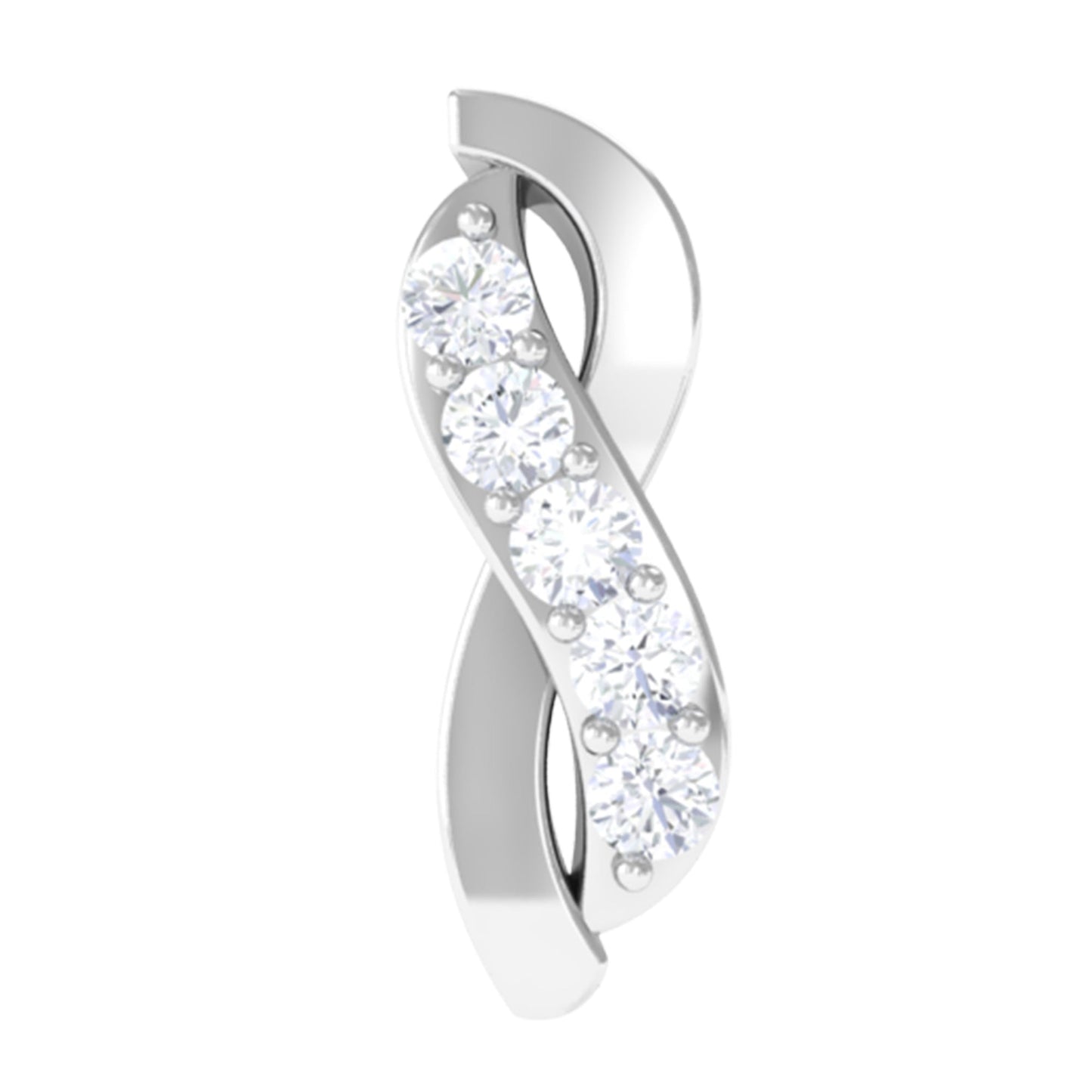 Real Diamond Infinity Tragus Earring for Women