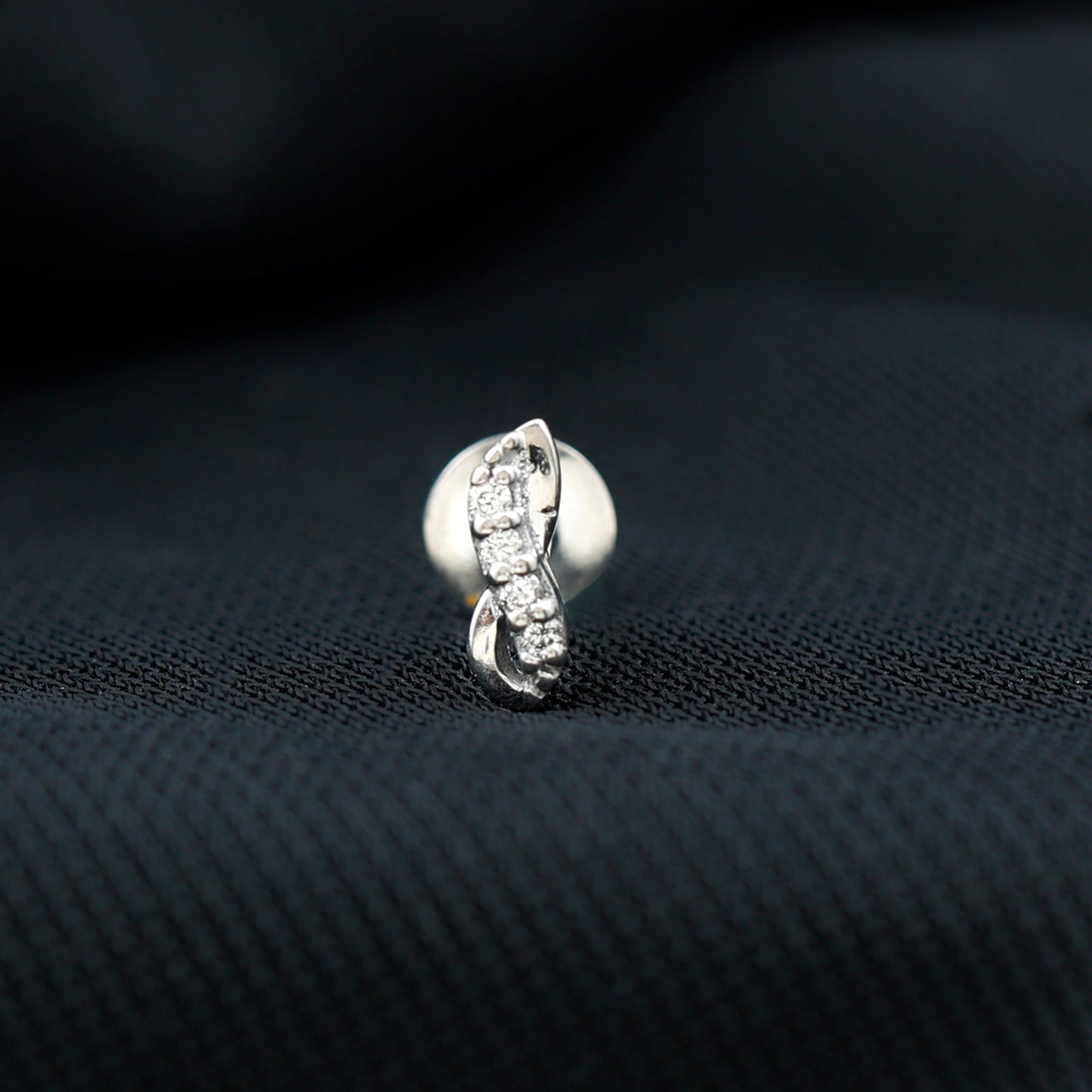 Real Diamond Infinity Tragus Earring for Women
