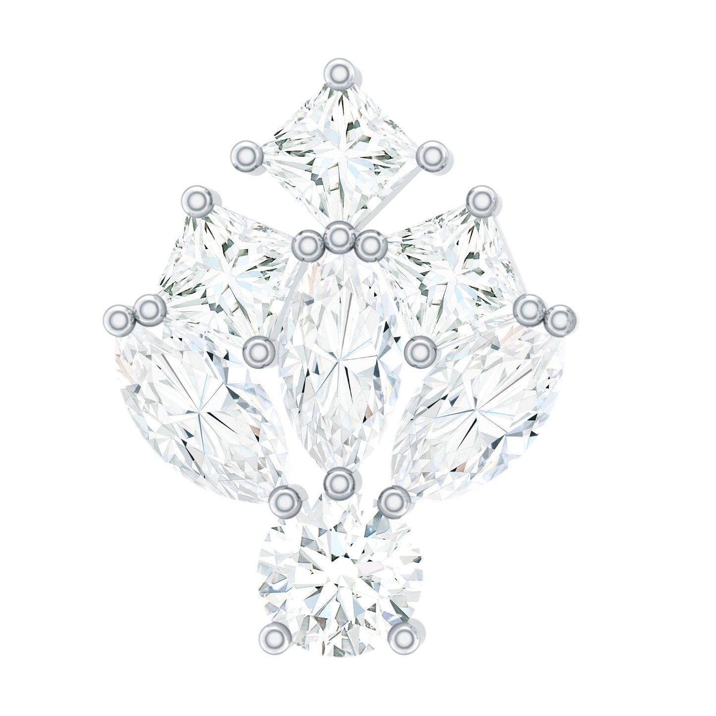 Real Diamond Designer Earring for Cartilage Piercing
