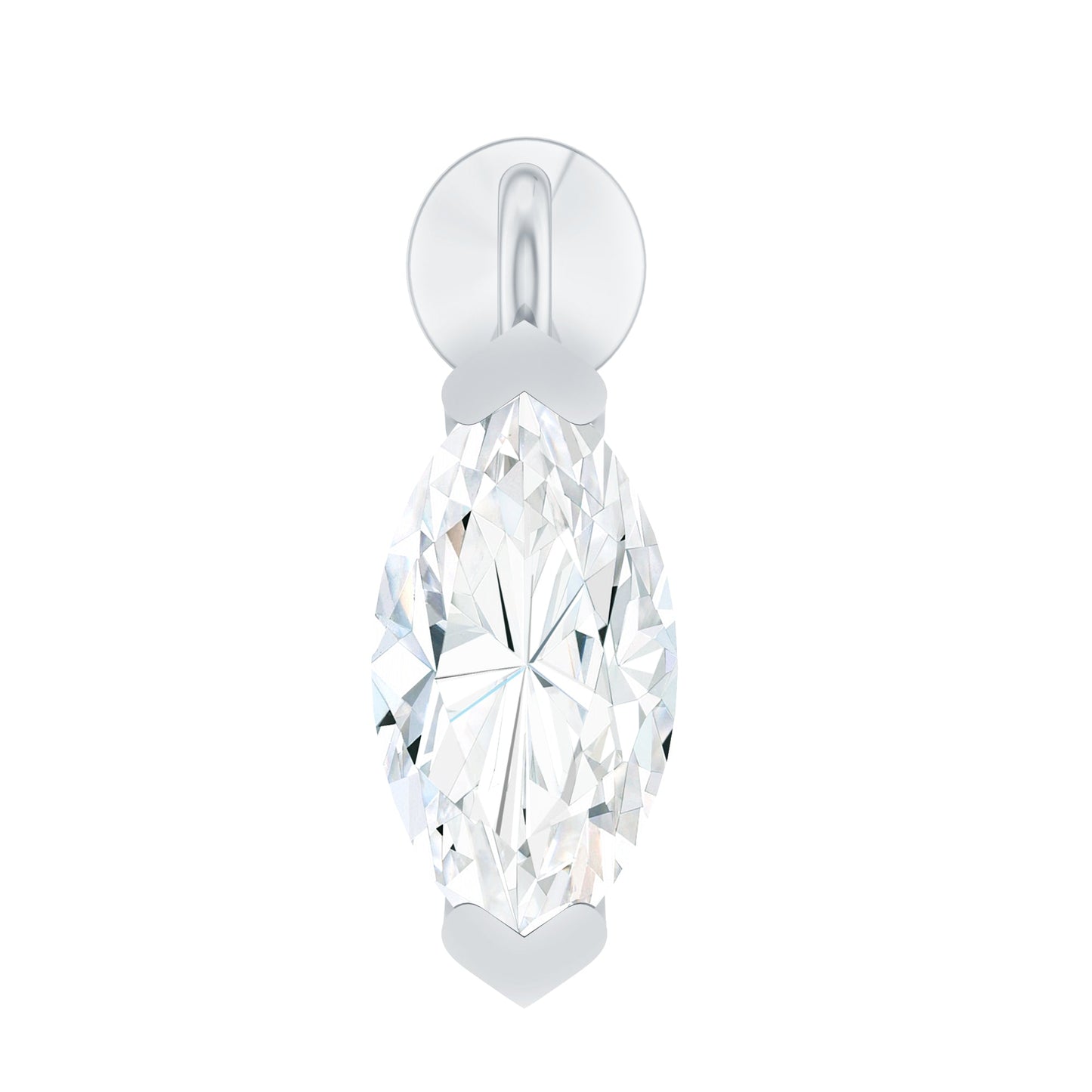 Marquise Diamond Cartilage Dangle Earring