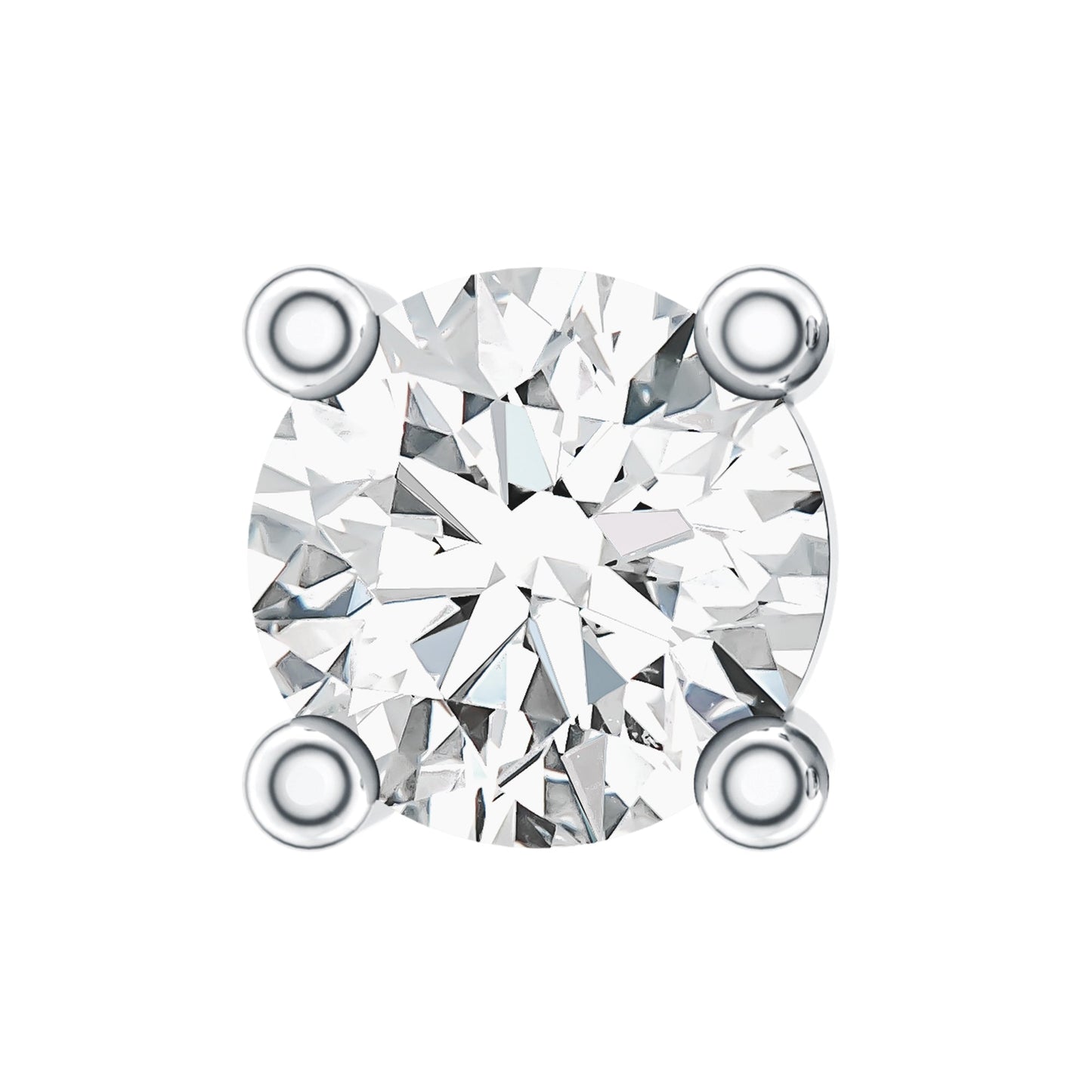 Dainty Moissanite Solitaire Conch Earring