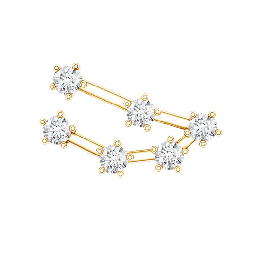 Diamond Capricorn Constellation Helix Piercing Earring