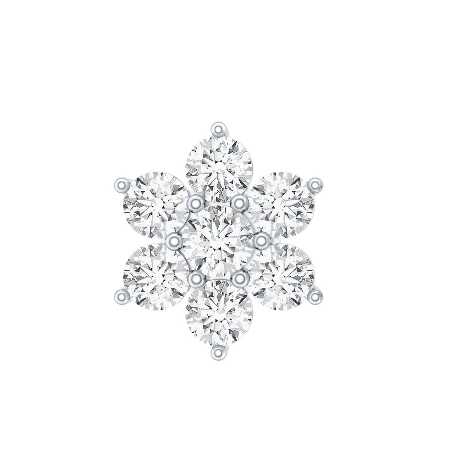 Simple Diamond Flower Cartilage Earring
