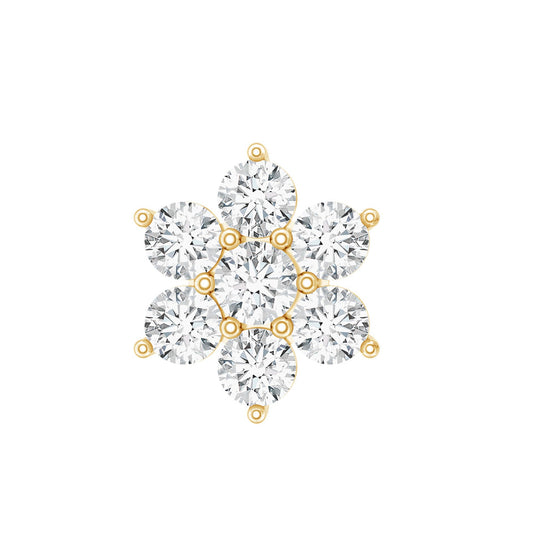 Simple Diamond Flower Cartilage Earring