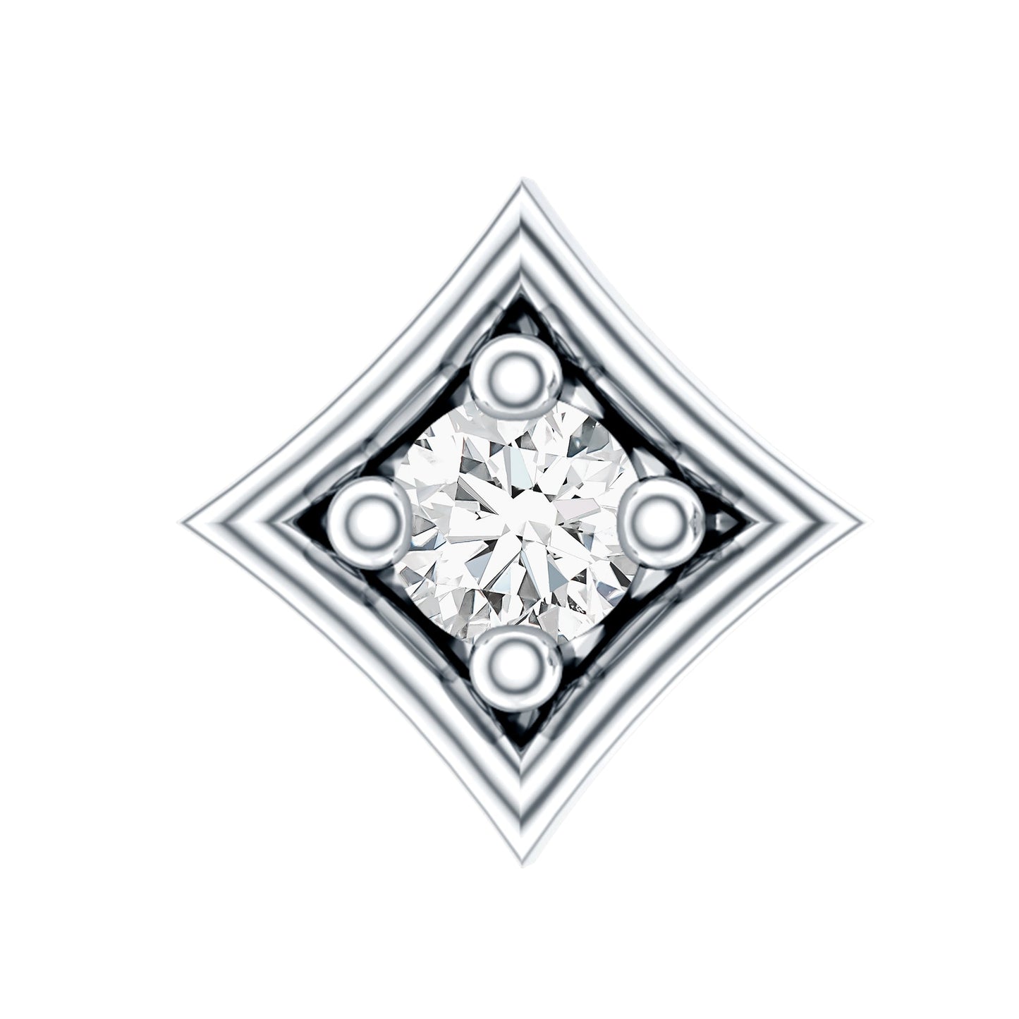 Classic Diamond Solitaire Nose Pin for Women