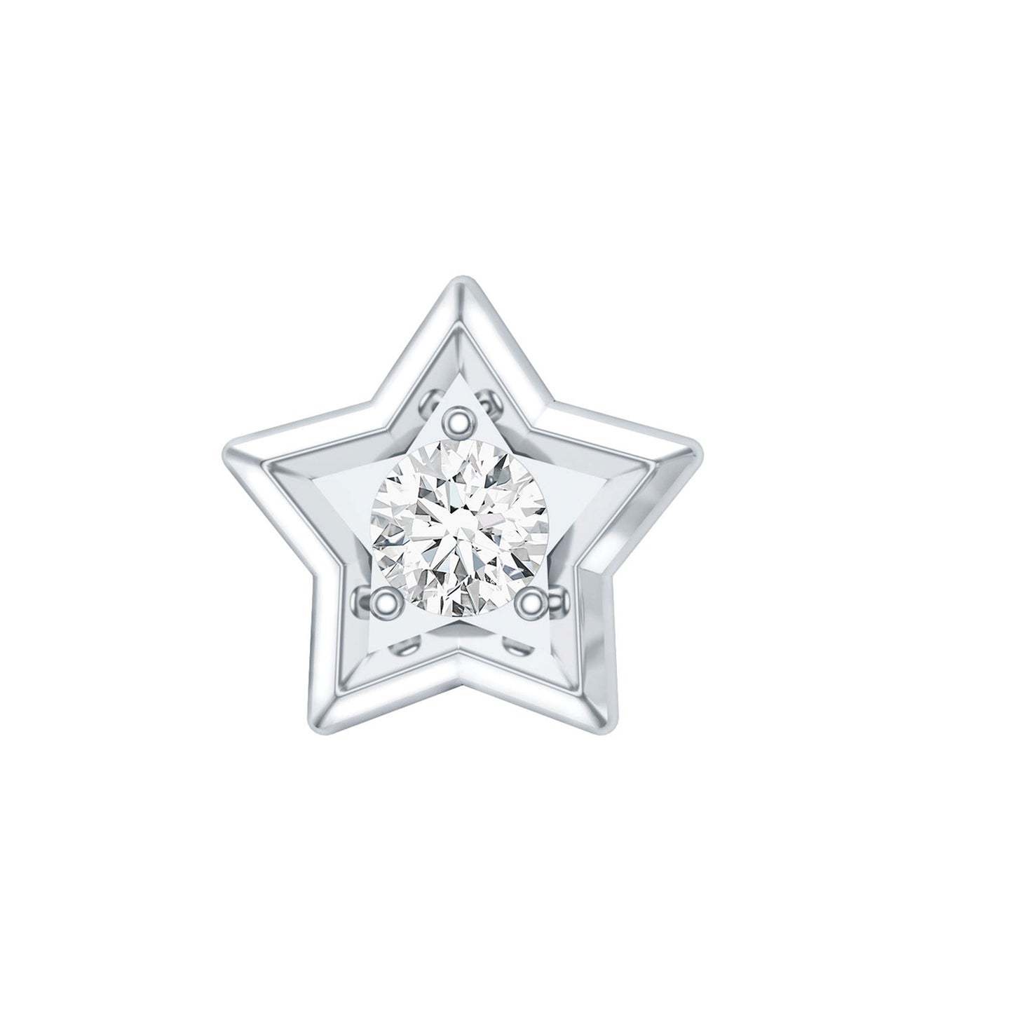 Dainty Diamond Star Earring for Tragus Piercing