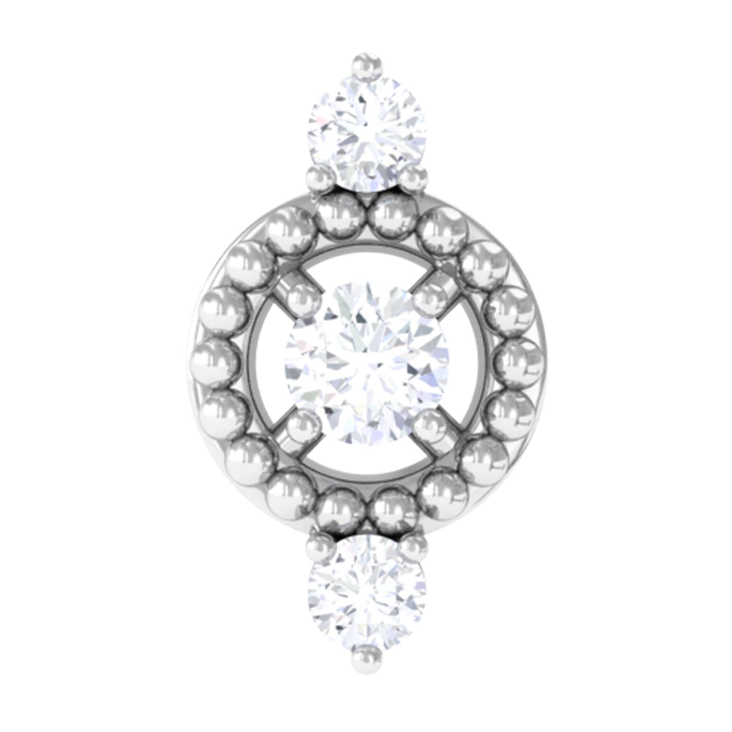 Unique Diamond Gothic Conch Earring for Women