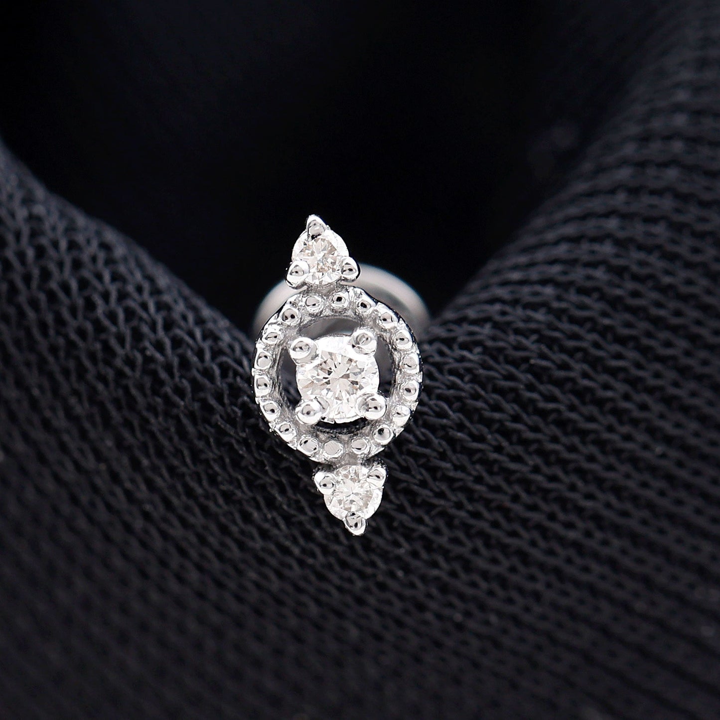 Unique Diamond Gothic Conch Earring for Women