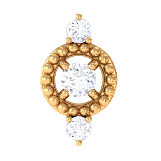 Unique Diamond Gothic Conch Earring for Women